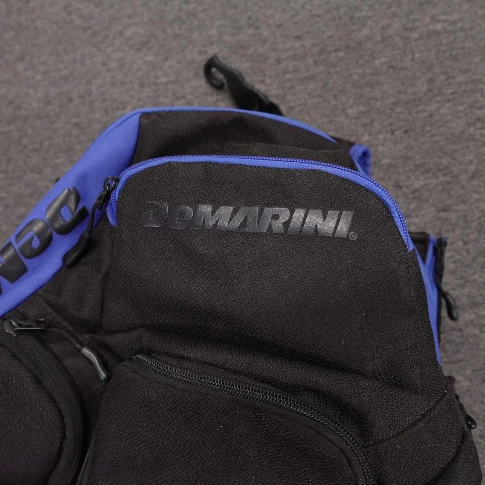 DeMarini Baseball Equipment Backpack Mens One Size Black Blue Bat Compartment